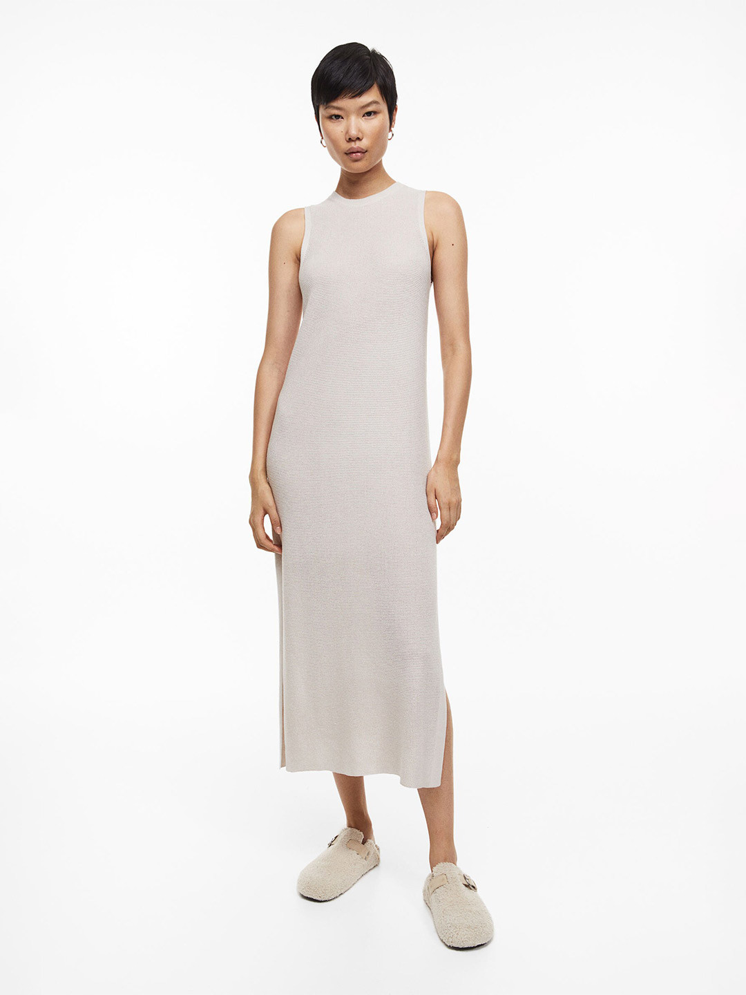 Buy H&M Waffle Knit Sleeveless Dress Dresses for Women 21609236 Myntra