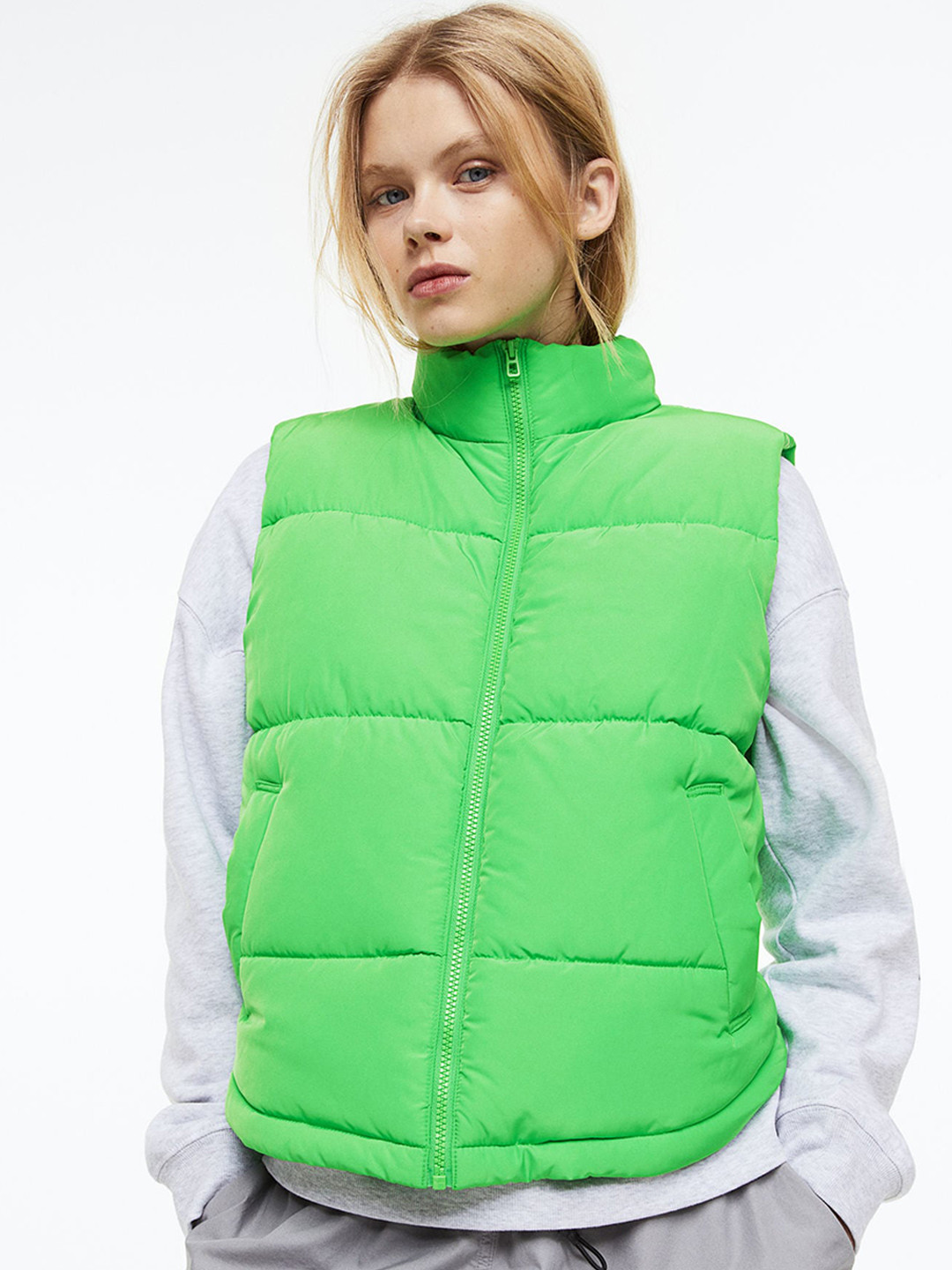 Buy H&M Women Puffer Gilet Jackets for Women 21609302 Myntra