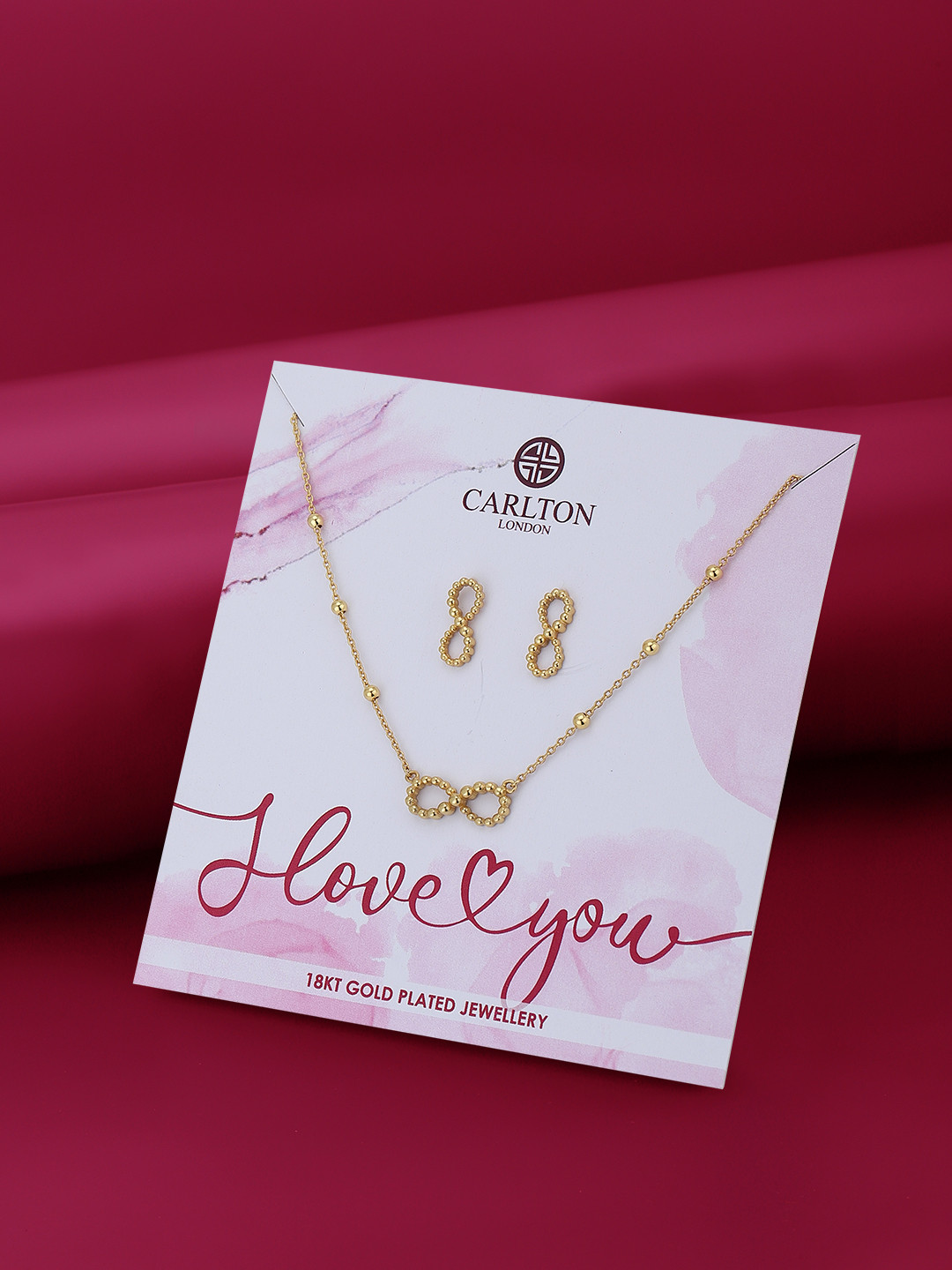 Buy Carlton London 18K Gold Plated Jewellery Set Jewellery Set for