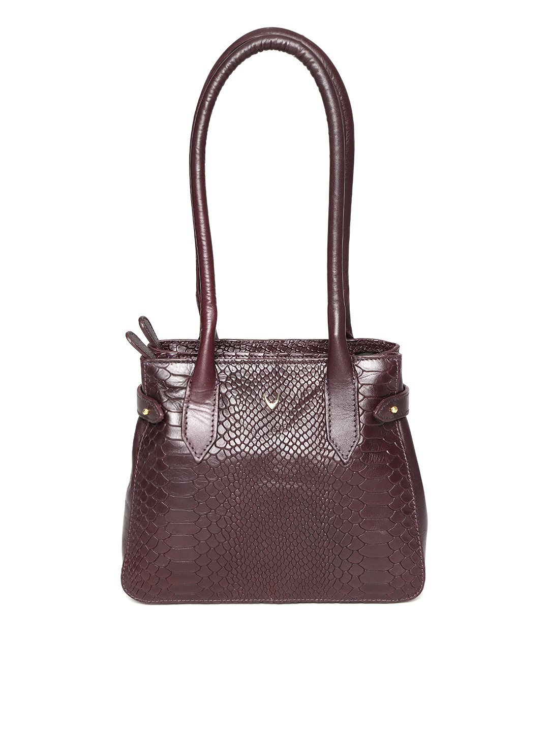 Buy Hidesign Purple Textured Leather Shoulder Bag Handbags for Women