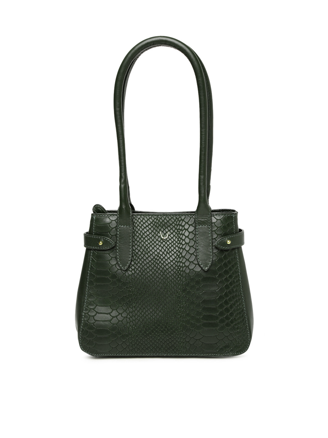 Buy Hidesign Green Textured Leather Shoulder Bag Handbags for Women