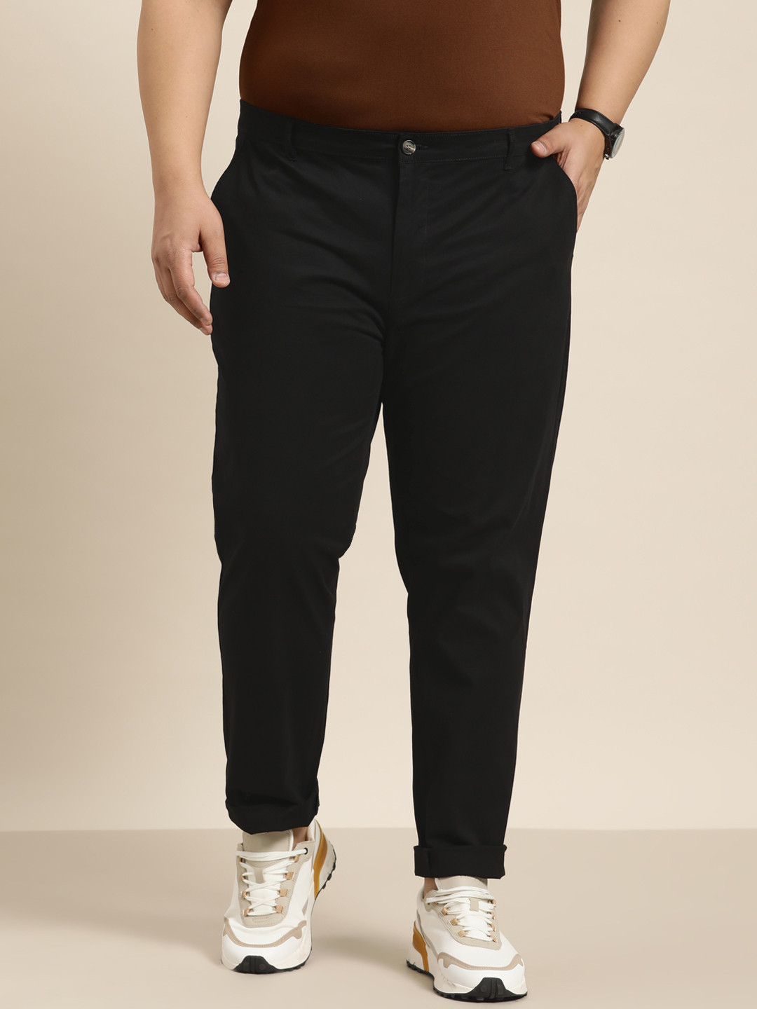 Buy Sztori Men Plus Size Chinos Trousers Trousers for Men 21629430
