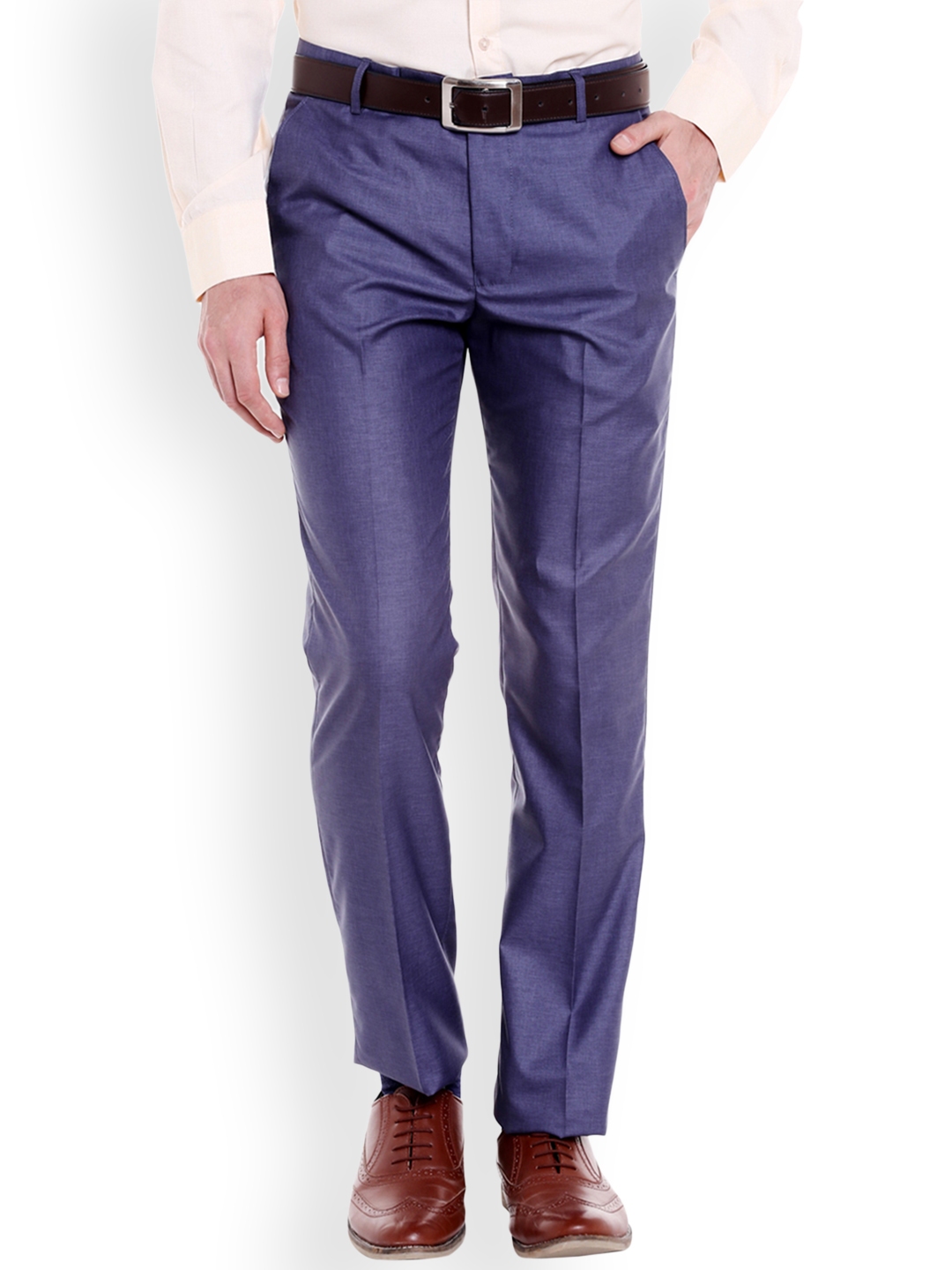 blue formal trousers mens