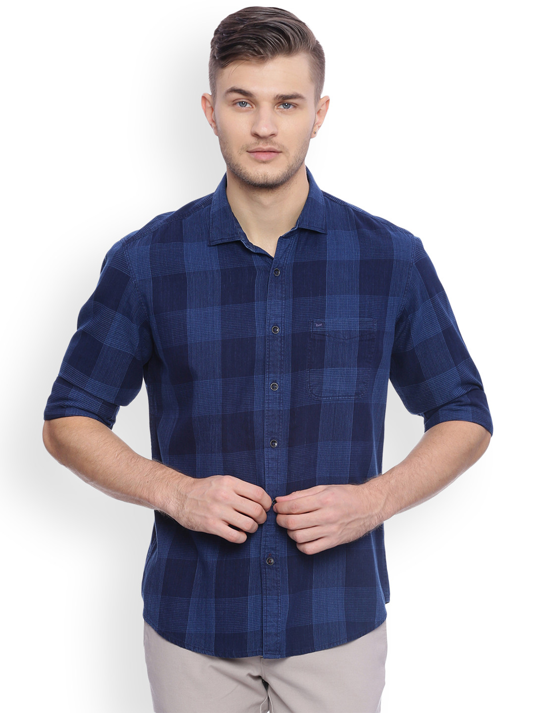 basics checked shirts