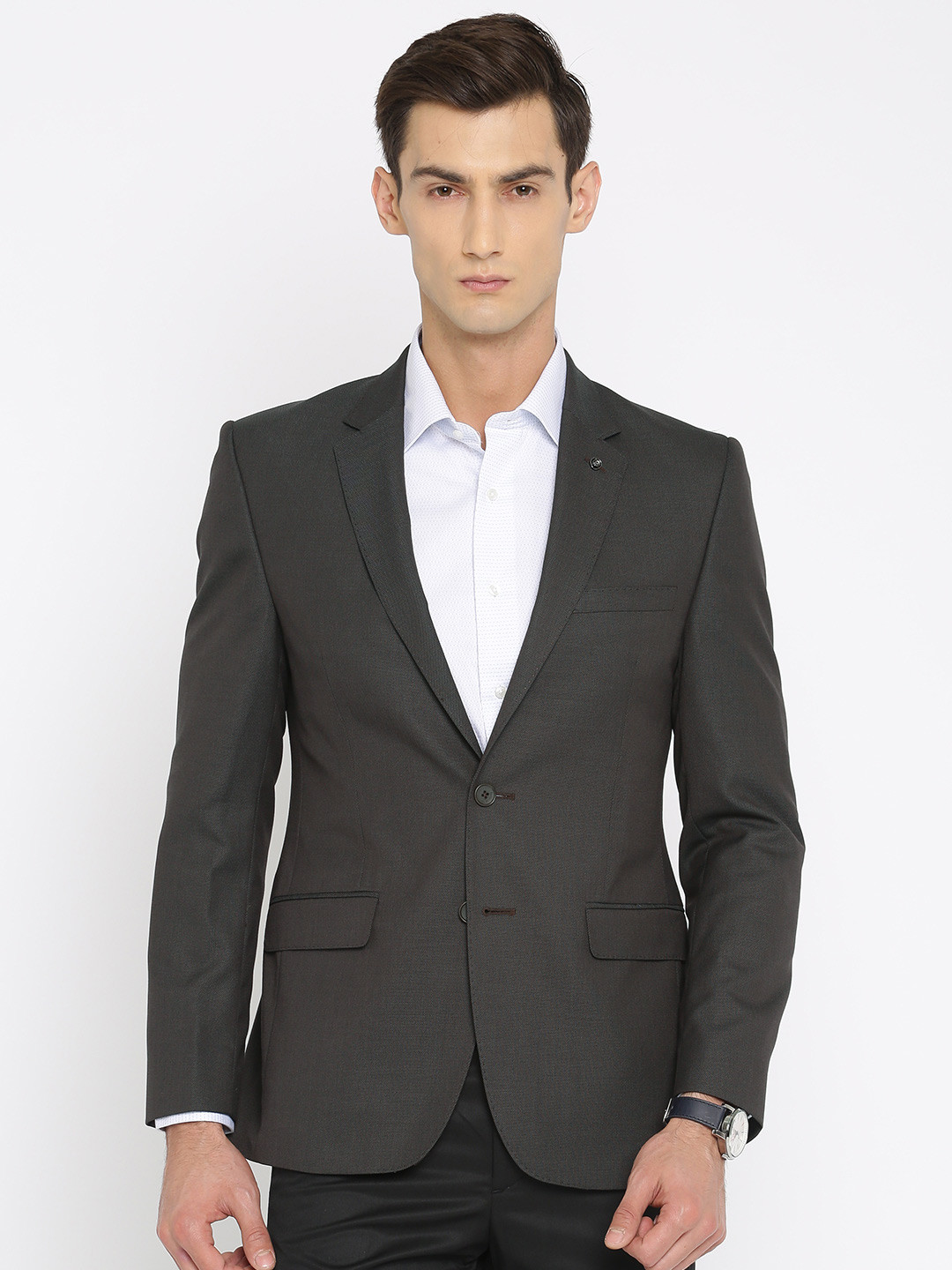 Buy Raymond Brown Single Breasted Slim Fit Formal Blazer Blazers for