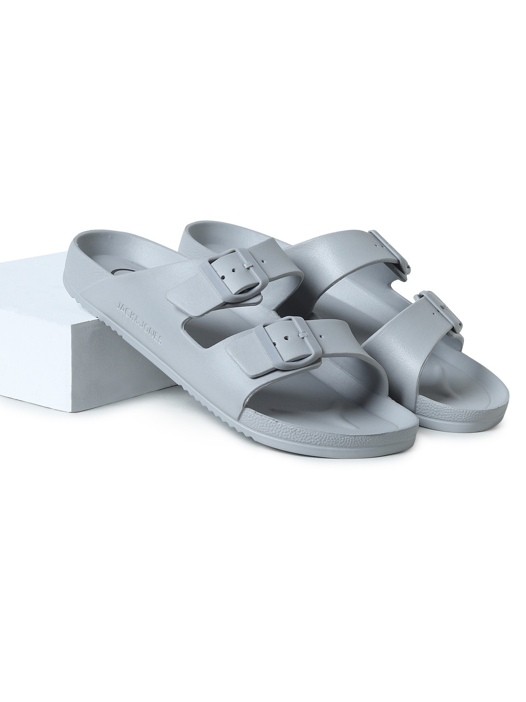 Buy Jack & Jones Men Grey Comfort Sandals Sandals for Men 21653384