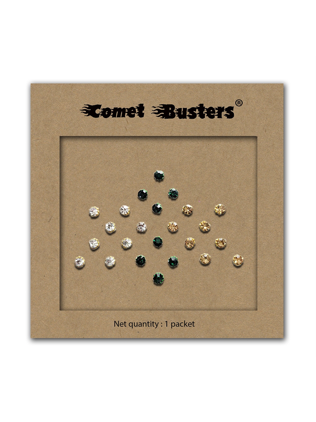 Buy Comet Busters Round Shaped Embellished Bindis 24 Pcs Bindi For Women 21656072 Myntra 