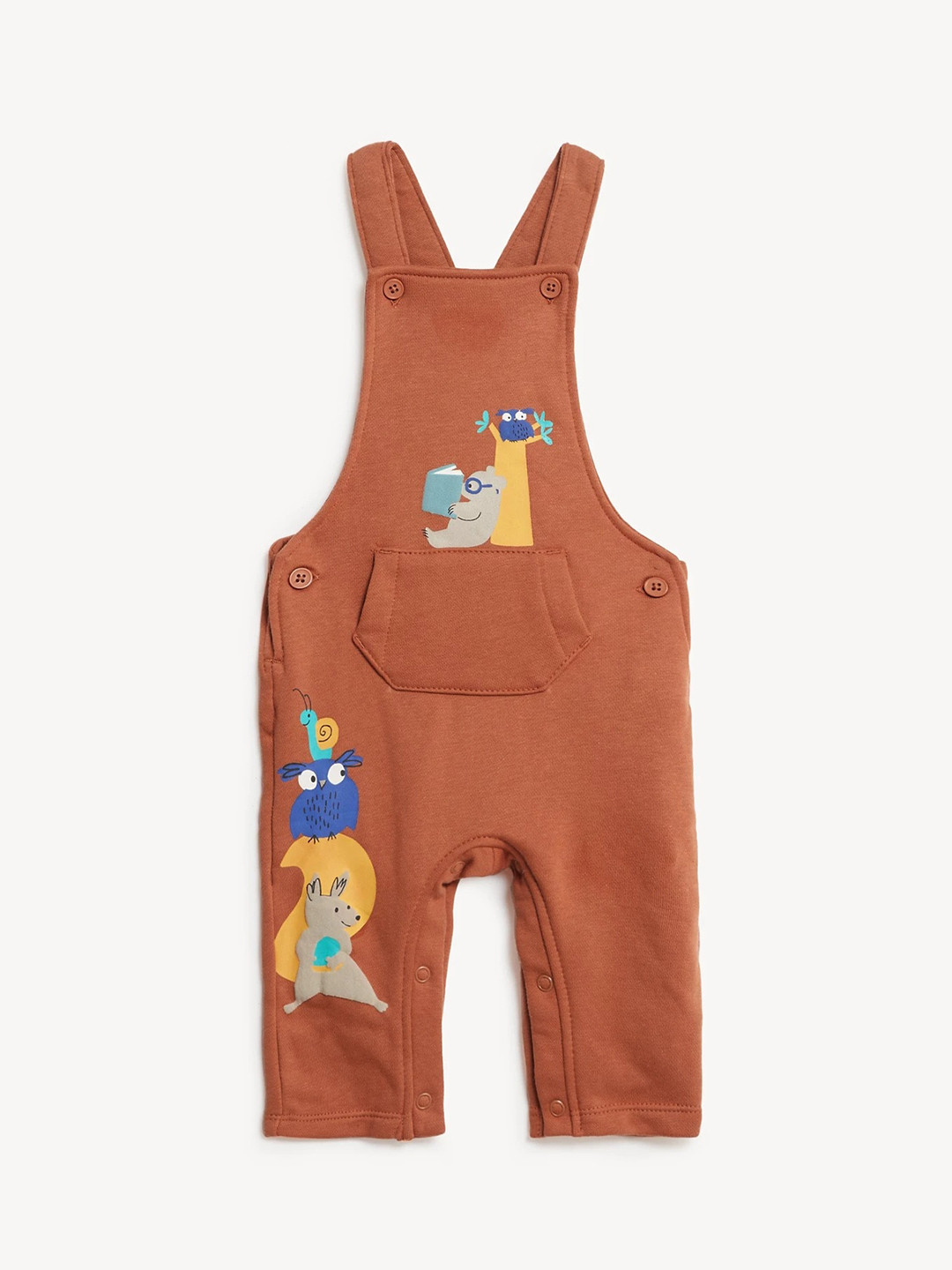 Buy Marks & Spencer Infant Boys Printed Straight Leg Fit Dungarees