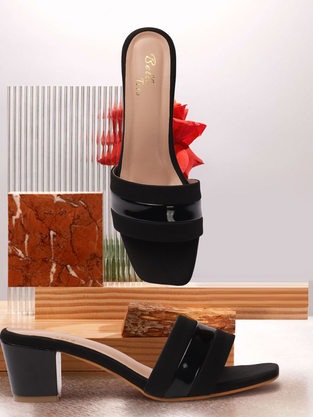 Buy Bella Toes Open Toe Block Heels Heels for Women 21663268 Myntra