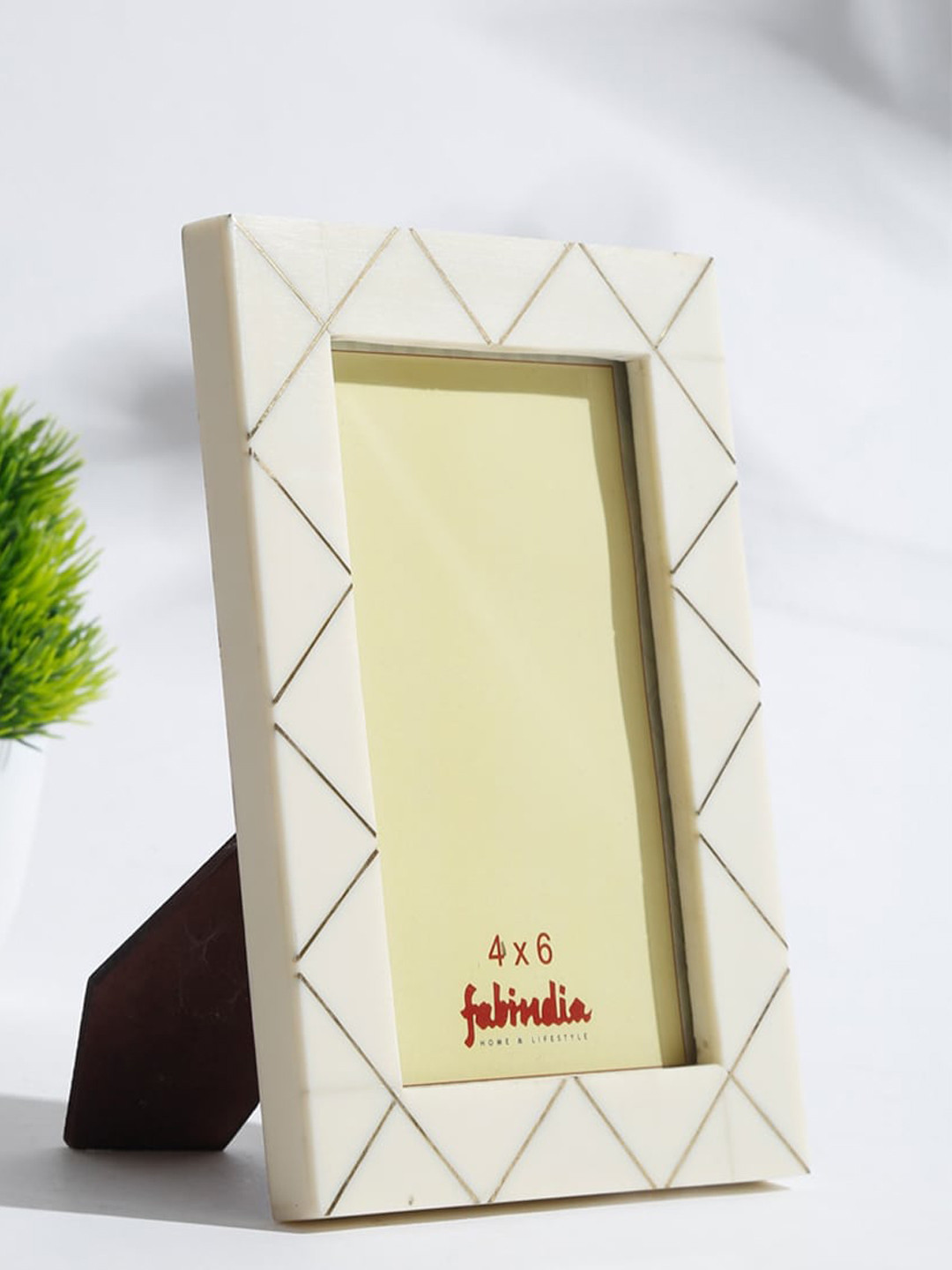Buy Fabindia Abhikhya White Textured Photo Frame Photo Frames for