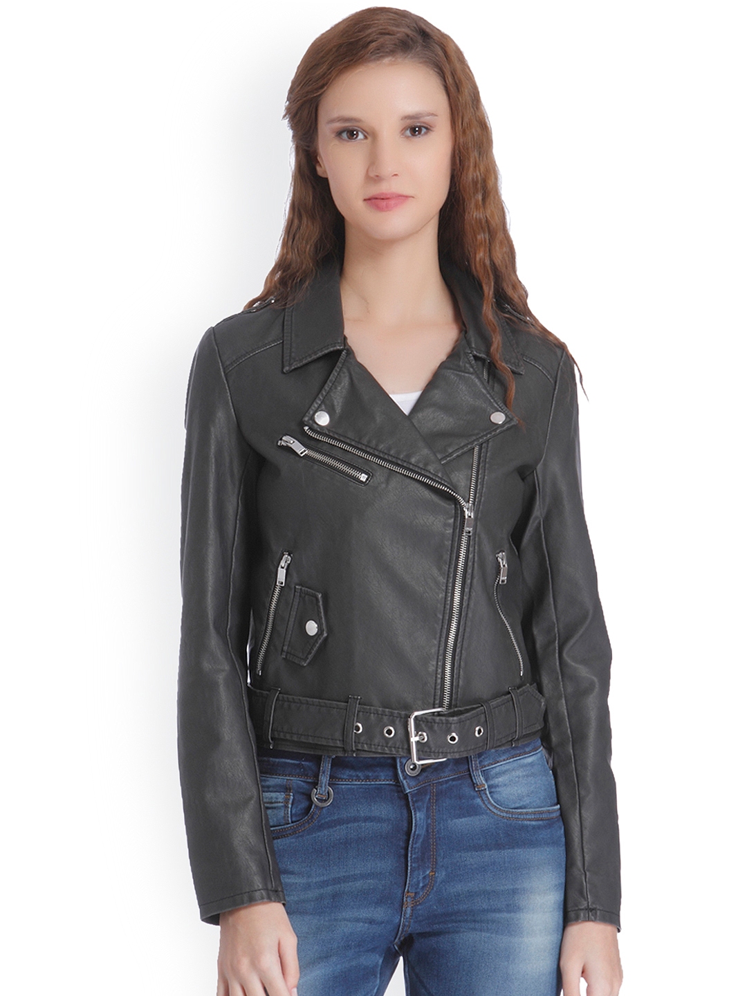 myntra leather jackets