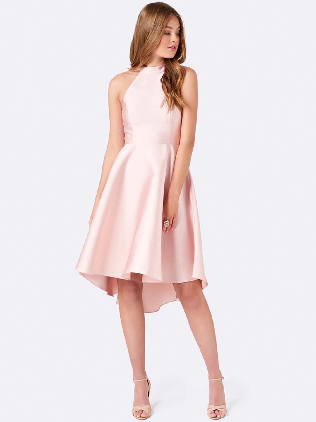 Buy Forever New Women Pink Solid Fit And Flare Dress Dresses For Women 2167310 Myntra