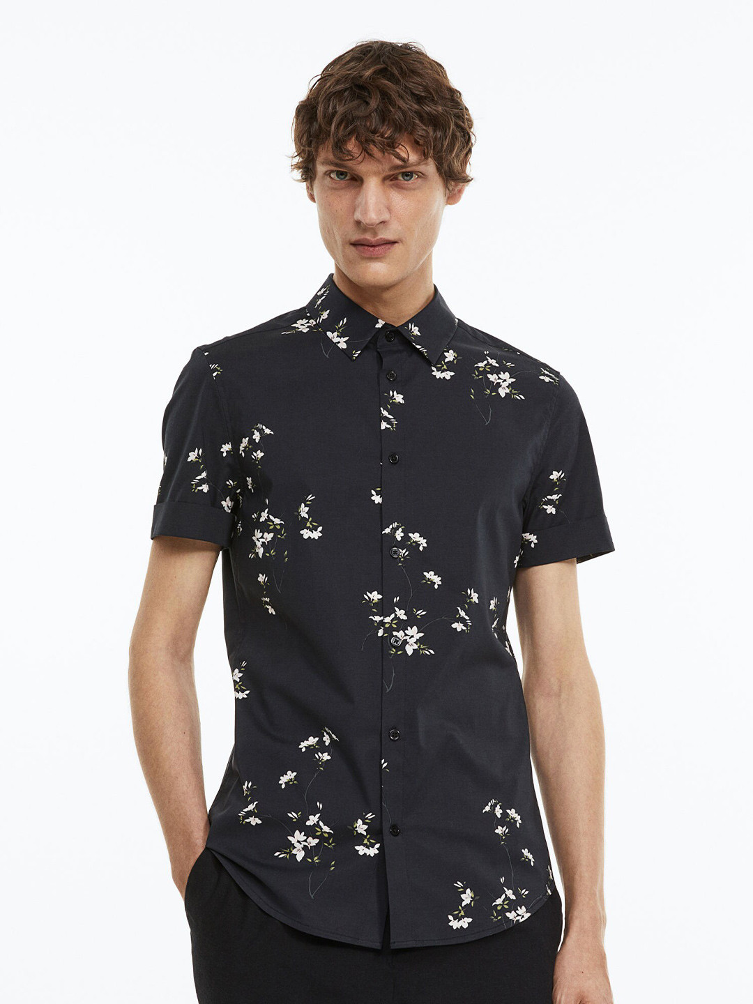 Buy H&M Men Cotton Shirt Muscle Fit Shirts for Men 21678676 Myntra