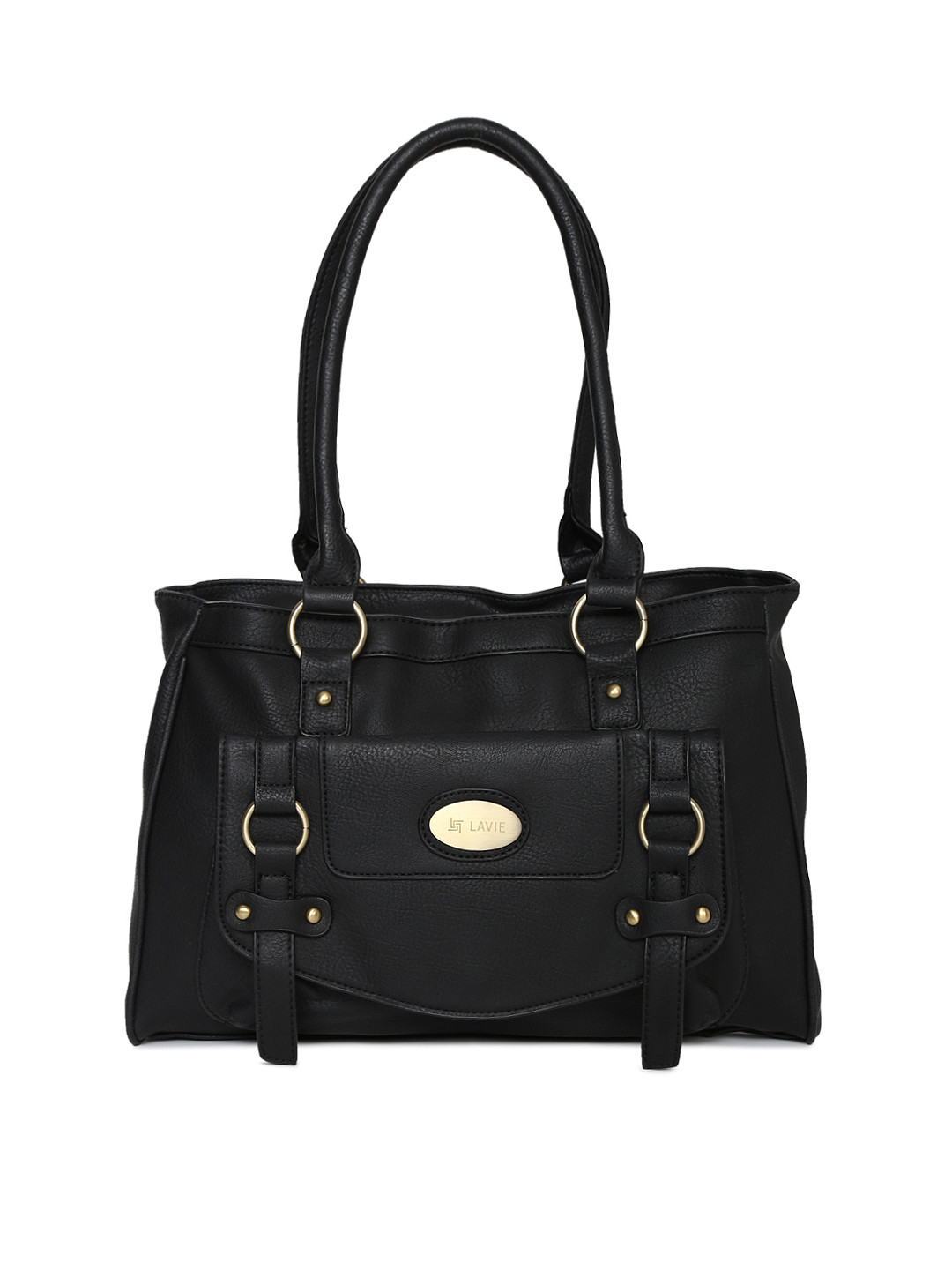 Buy Lavie Black Solid Shoulder Bag - Handbags for Women 2168354 | Myntra