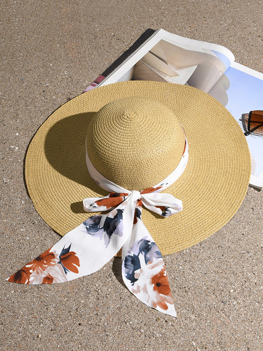 Buy ToniQ Women Straw Sun Hat With Bow Detail Hat for Women 21684062