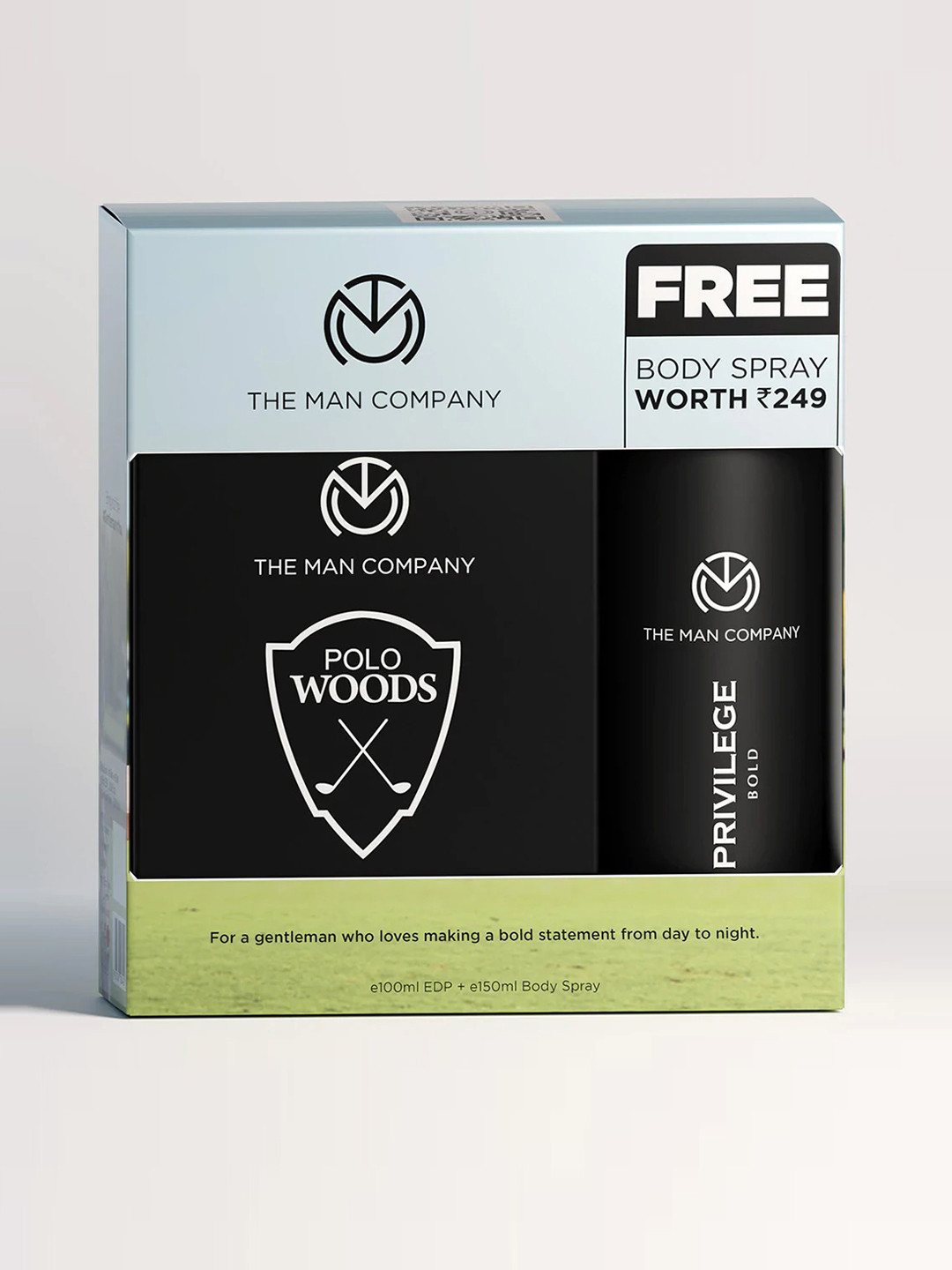 Buy THE MAN COMPANY Black Polo Woods EDP With Free Privilege Bold Deodorant 100ml+150ml