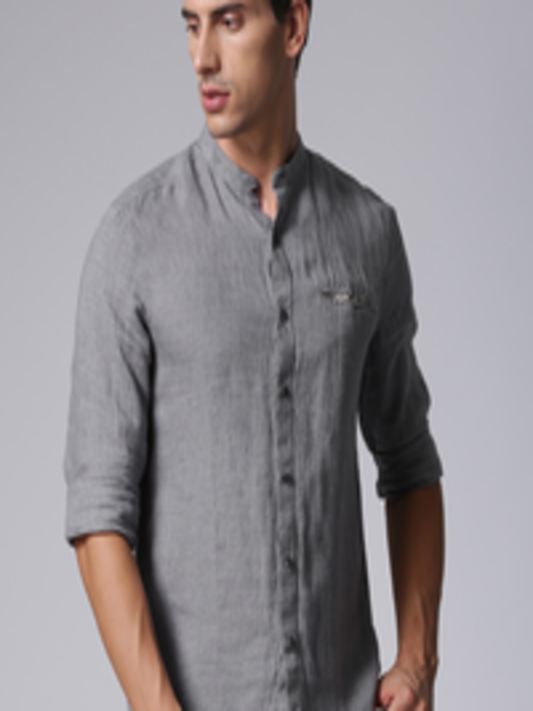Buy True Blue Men Grey Slim Fit Casual Shirt - Shirts for Men 2168663 ...