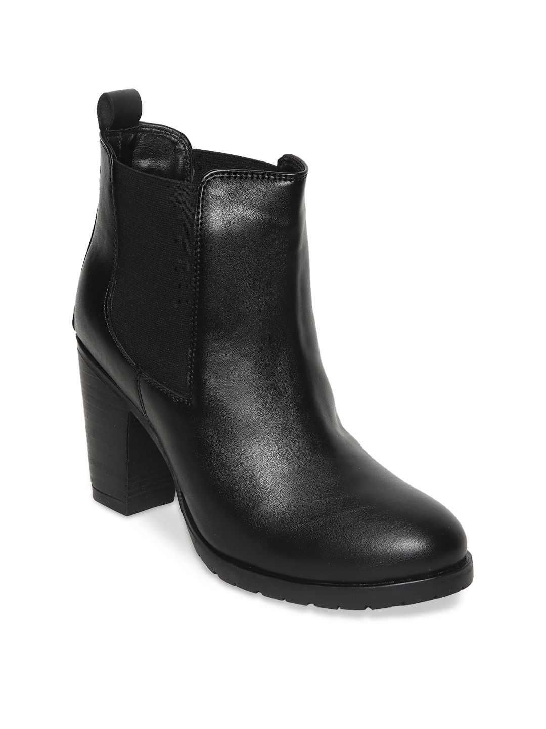 Buy Bruno Manetti Women Black Solid Heeled Boots - Boots for Women ...