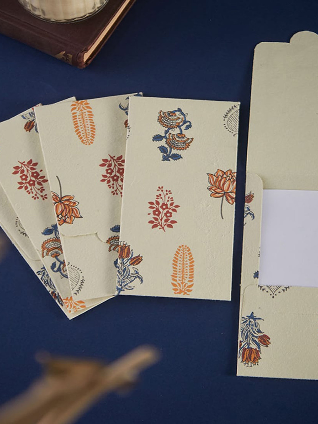 Buy Fabindia Set Of 5 Printed Money Envelope Stationery for Unisex