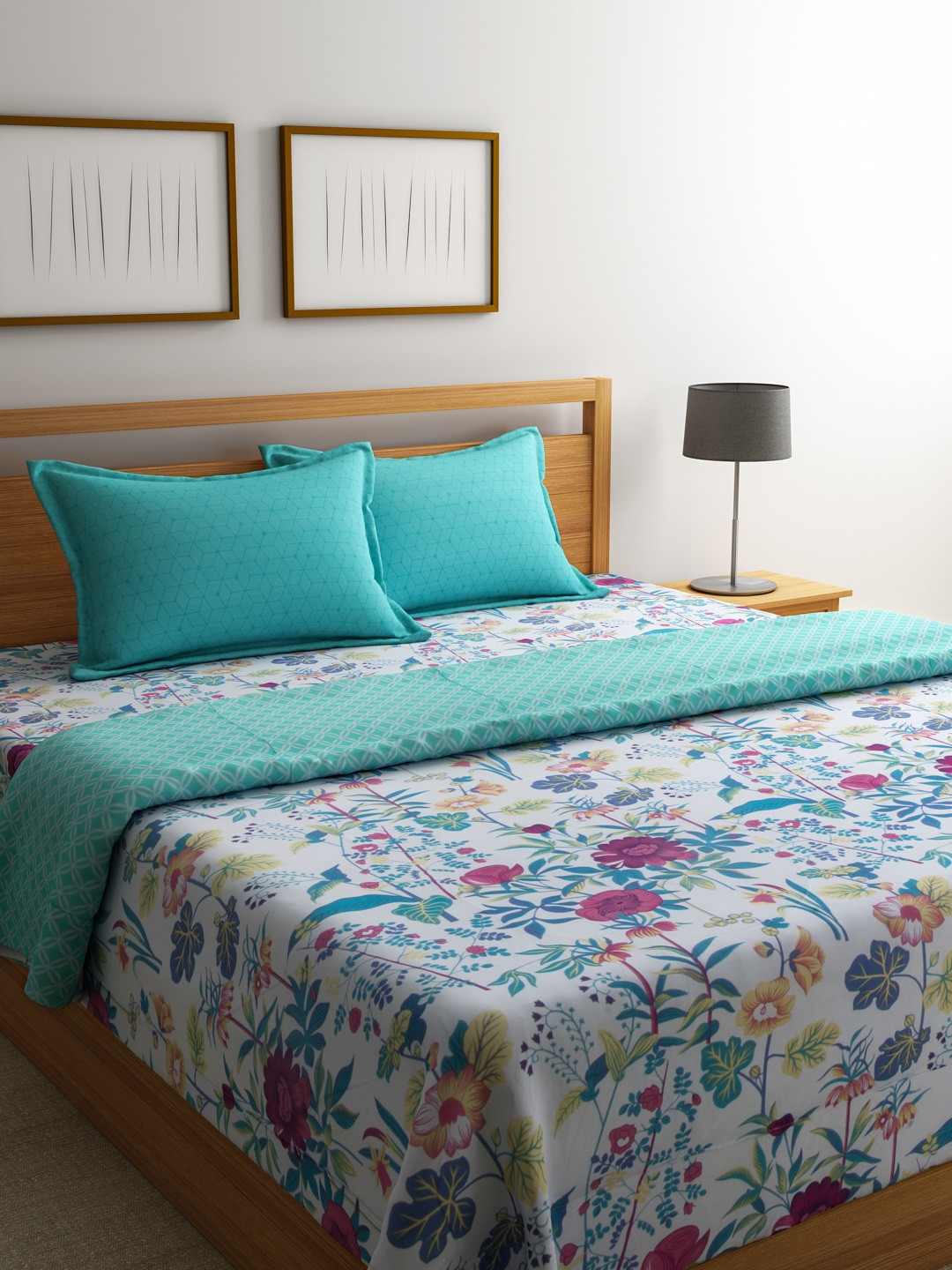 Buy Portico New York Multicolour Printed Bedding Set With Comforter