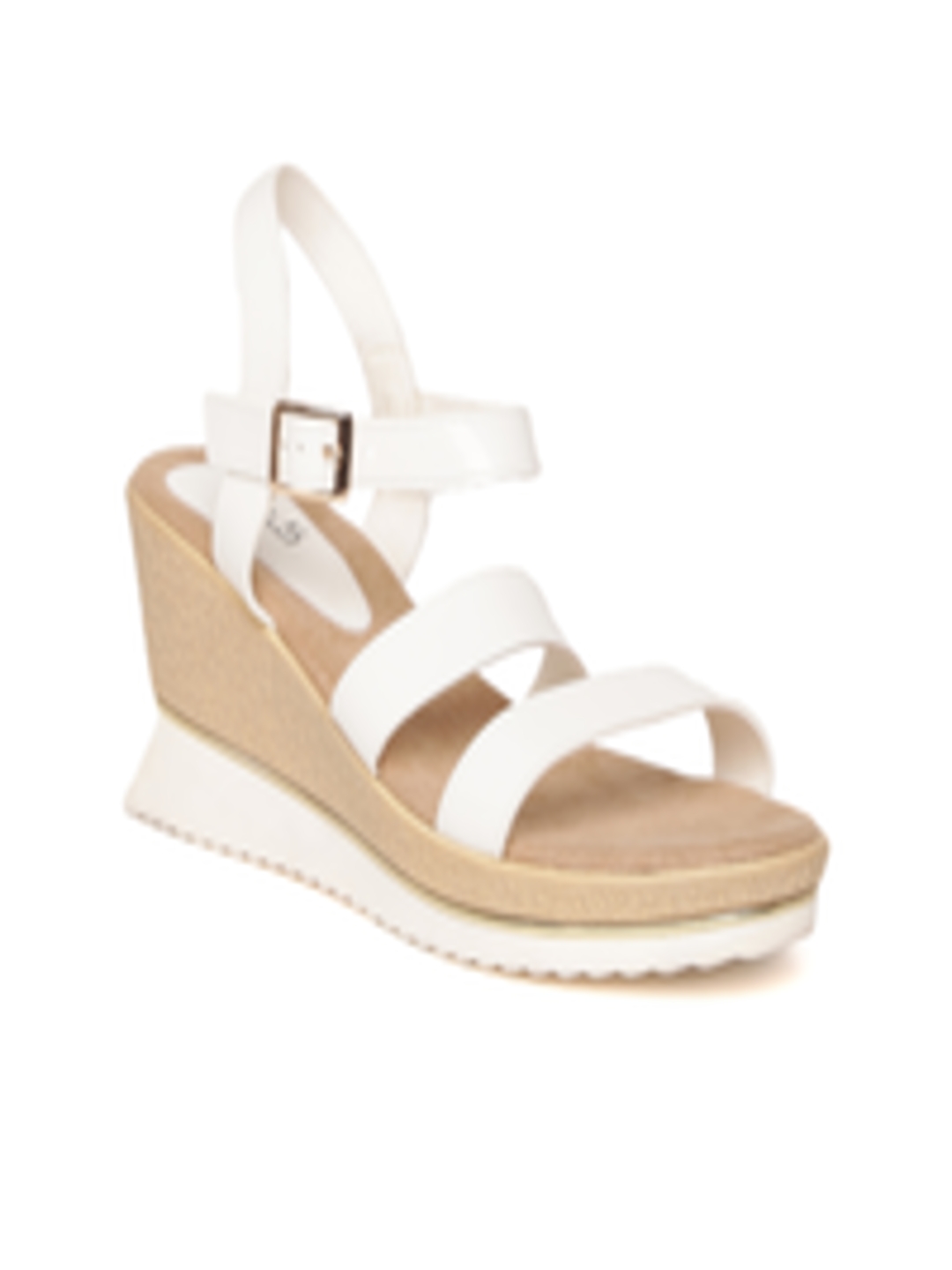 Buy Inc 5 Women White Solid Sandals - Heels for Women 2169936 | Myntra