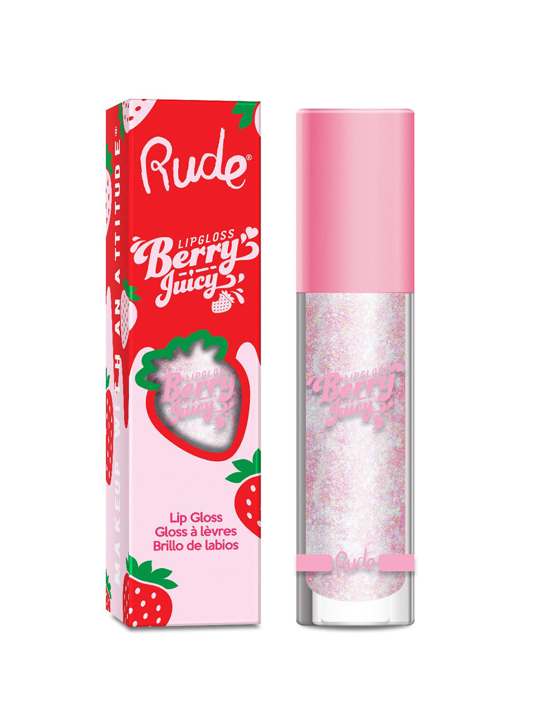 Buy Rude Cosmetics Berry Juicy Long Lasting Lip Gloss 4 Ml Crystalize