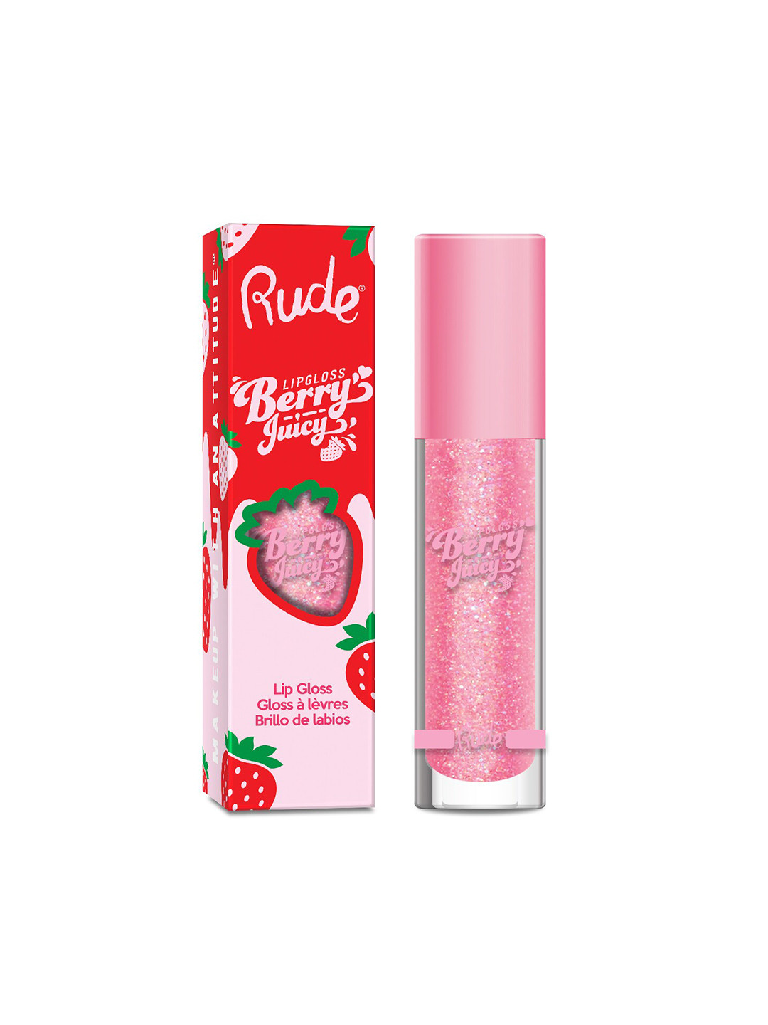 Buy Rude Cosmetics Berry Juicy Lip Gloss 4 Ml Flirty Lip Gloss for