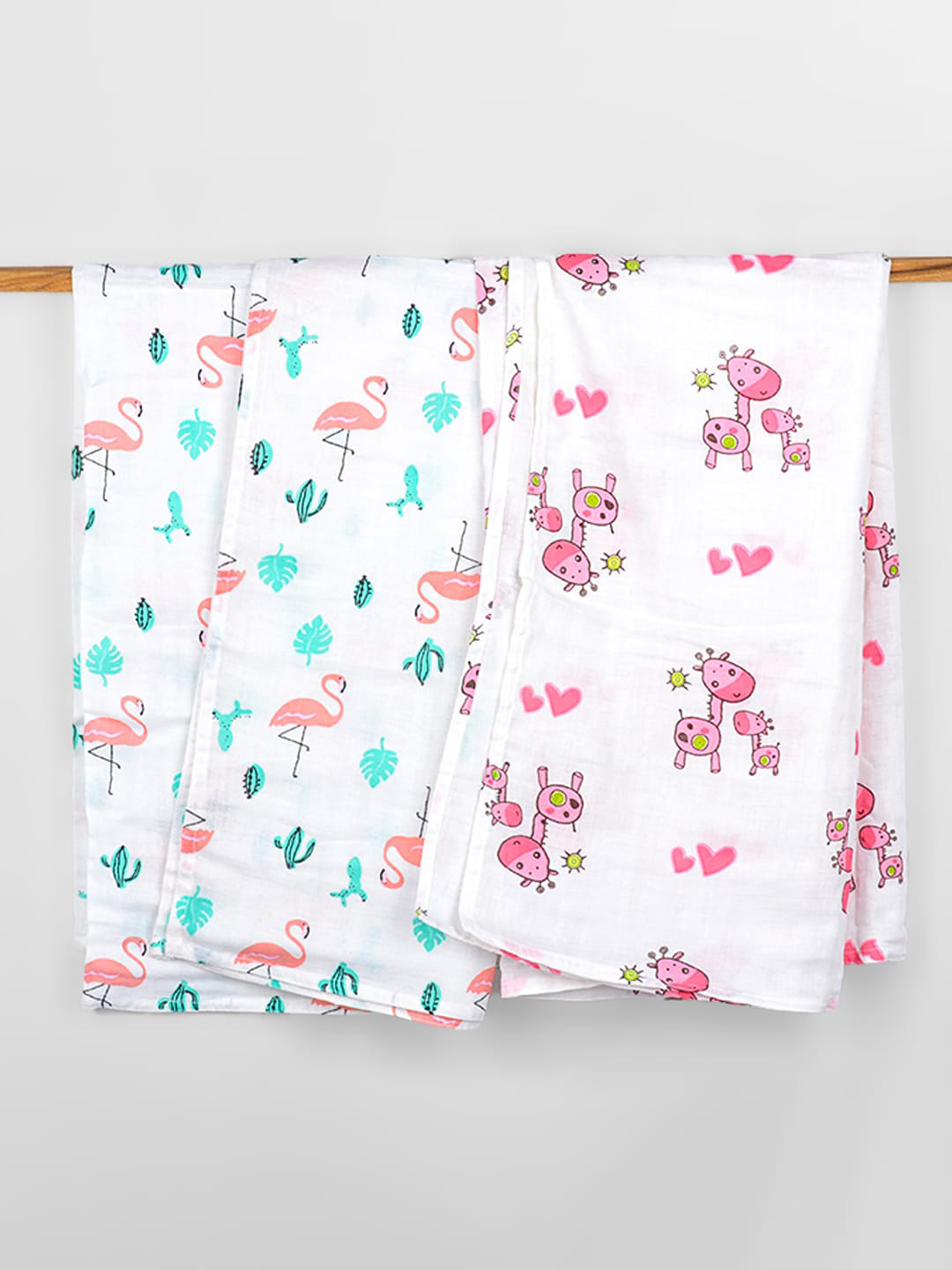 Buy Moms Home Infants Set Of 2 Organic Cotton Soft Baby Muslin Swaddle