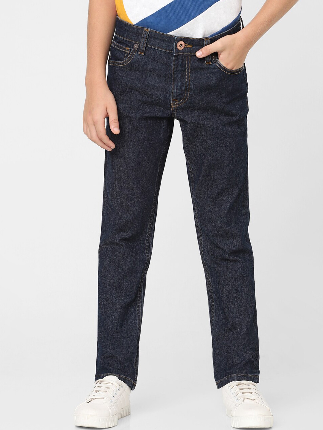 Buy Jack & Jones Junior Boys Slim Fit Clean Look Cotton Jeans - Jeans ...