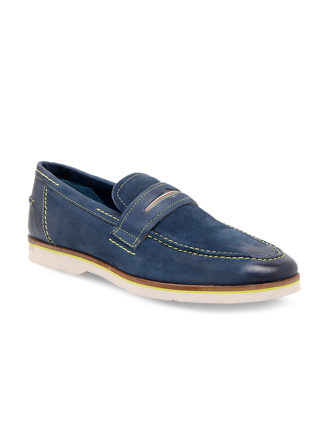 blue florsheim shoes