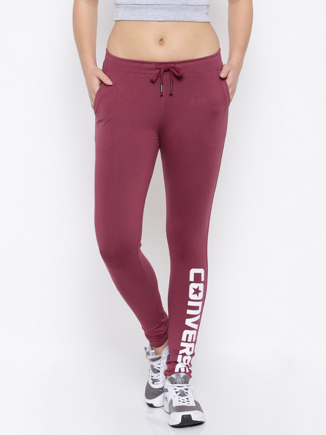 converse with track pants