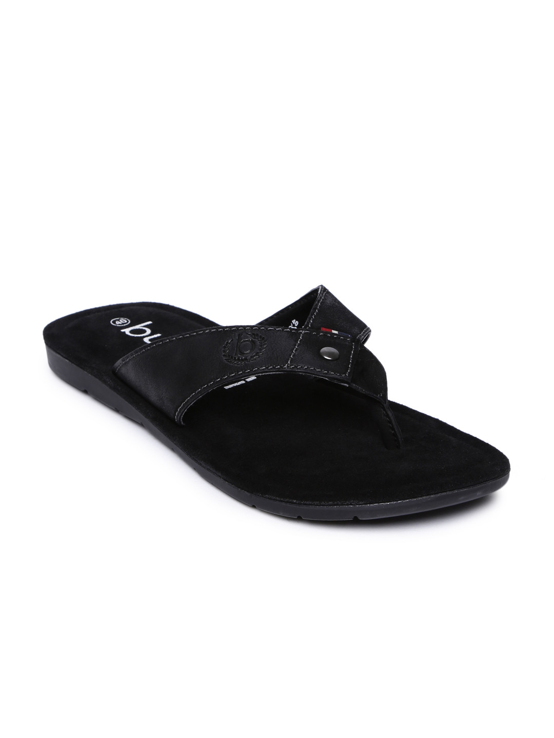 Buy Bugatti Men Black Roma Leather Sandals - Sandals for Men 2173047 | Myntra