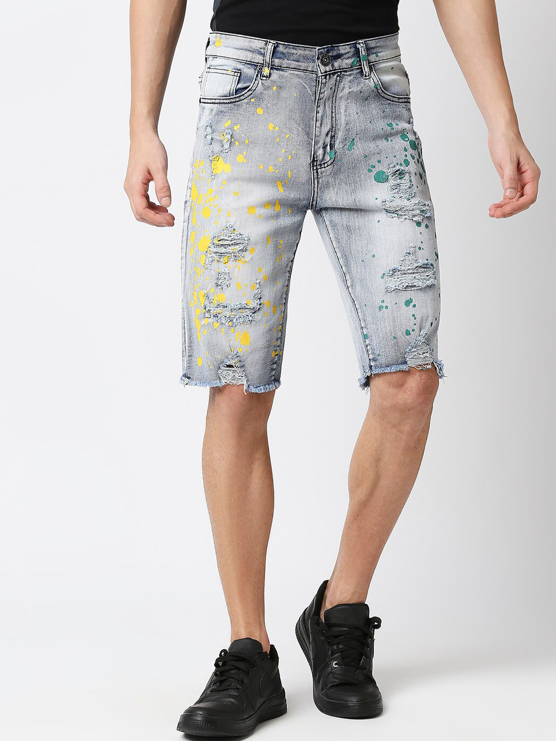 Buy WAIMEA Men Washed Skinny Fit Denim Shorts Shorts for Men 21730476