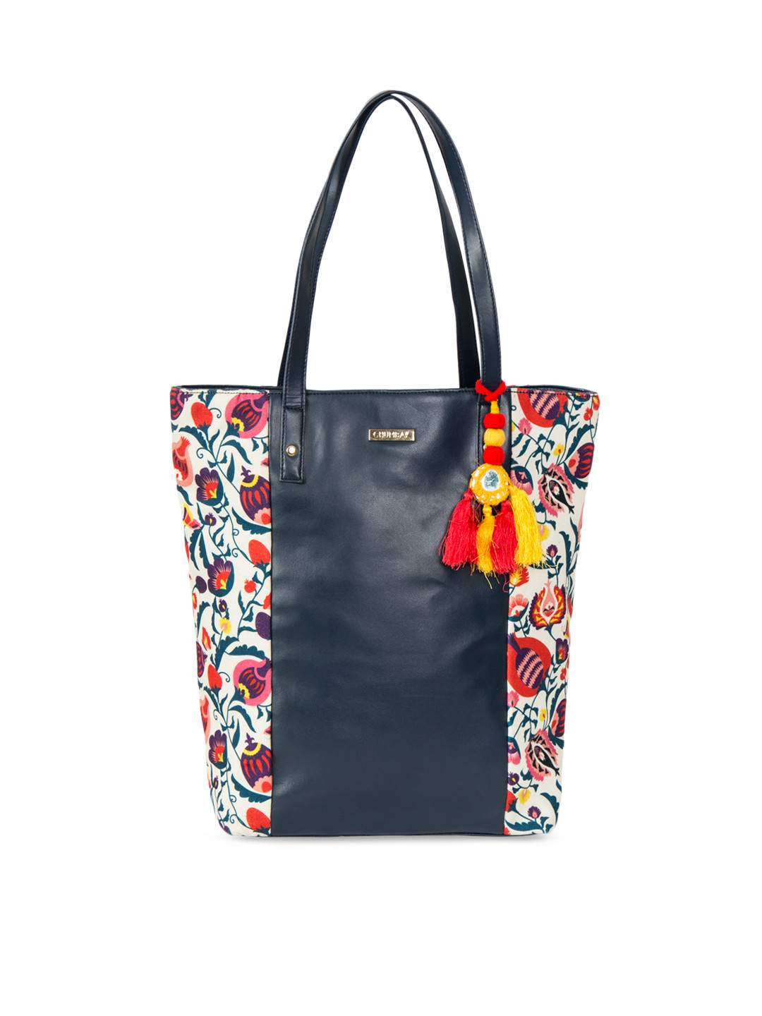 Buy Chumbak Blue Printed Tote Bag Handbags for Women 2173607 Myntra