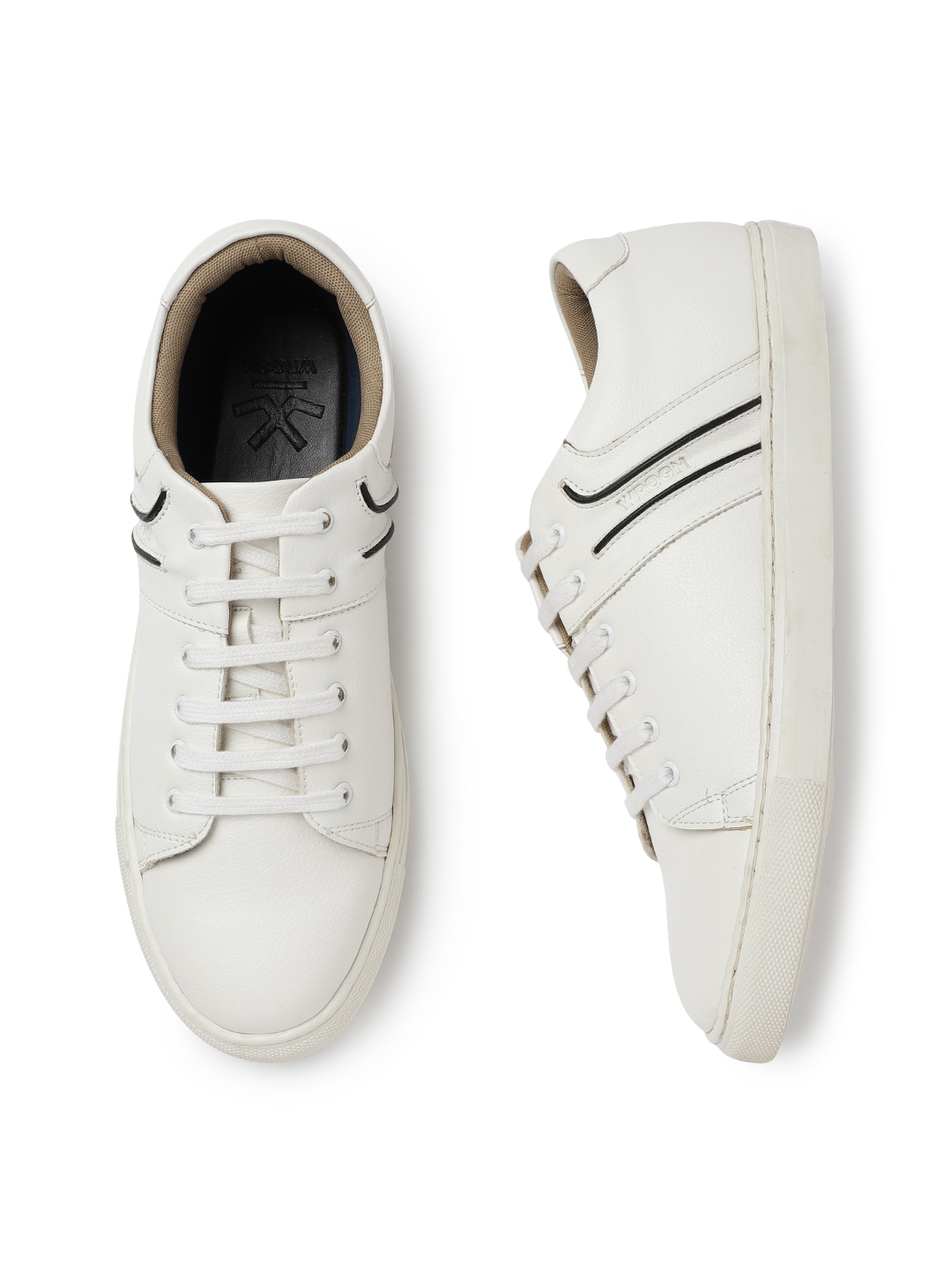 Buy WROGN Men White Sneakers - Casual Shoes for Men 2173841 | Myntra