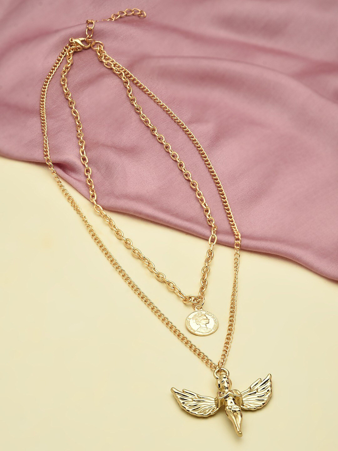 Two layer chain gold Clearance