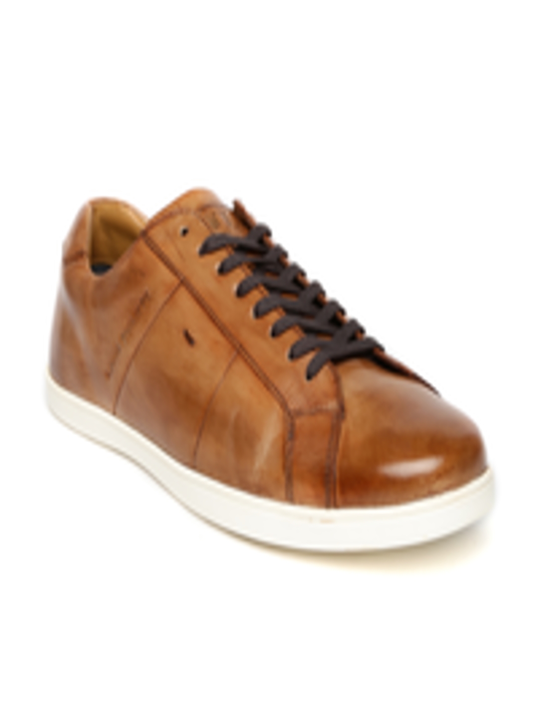 Buy Louis Philippe Men Brown Leather Sneakers - Casual Shoes for Men 2174947 | Myntra