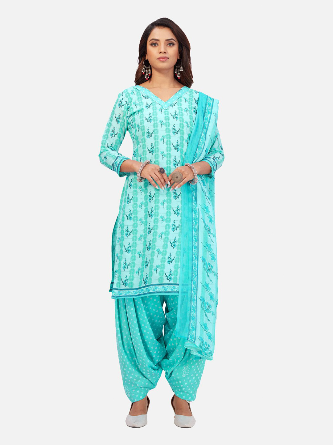 Buy SALWAR STUDIO Printed Unstitched Dress Material Dress Material