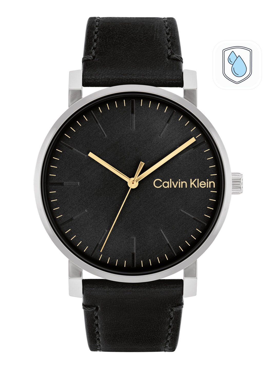 Buy Calvin Klein Men Solid Dial & Leather Strap Analogue Watch 25200262