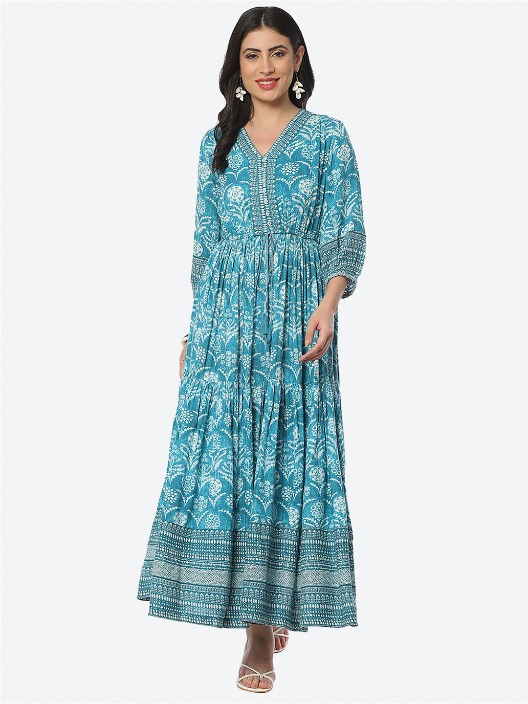 Buy Biba Ethnic Motifs Printed Ethnic Maxi Dress Ethnic Dresses for
