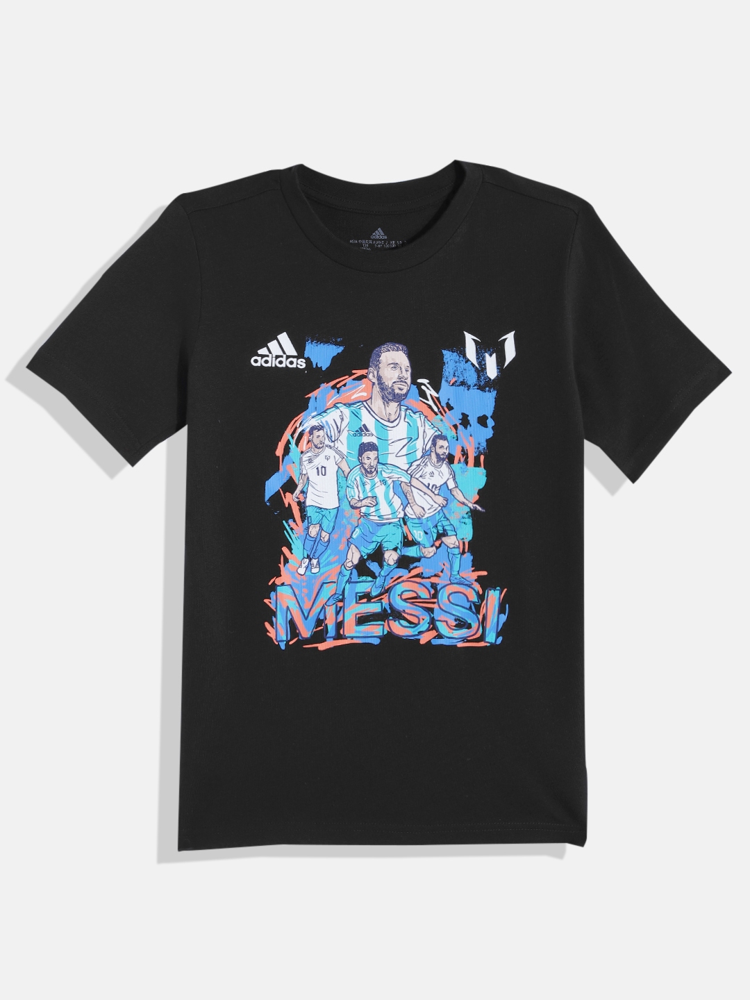 Buy ADIDAS Boys Pure Cotton Lionel Messi Print T Shirt - Tshirts for