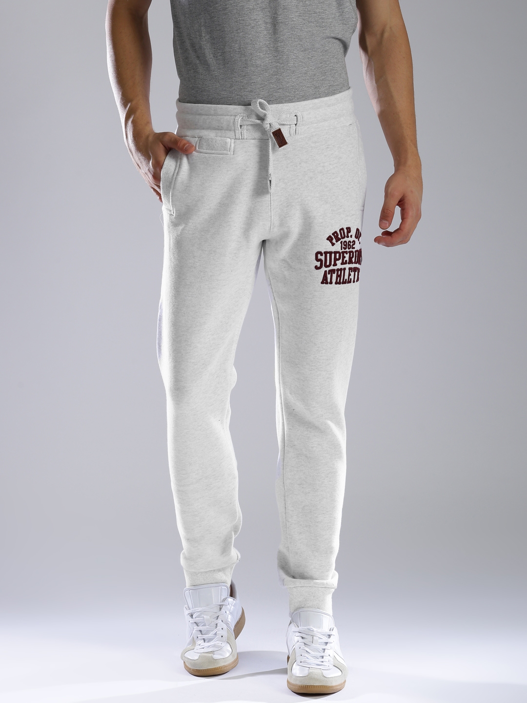 mens super skinny joggers grey