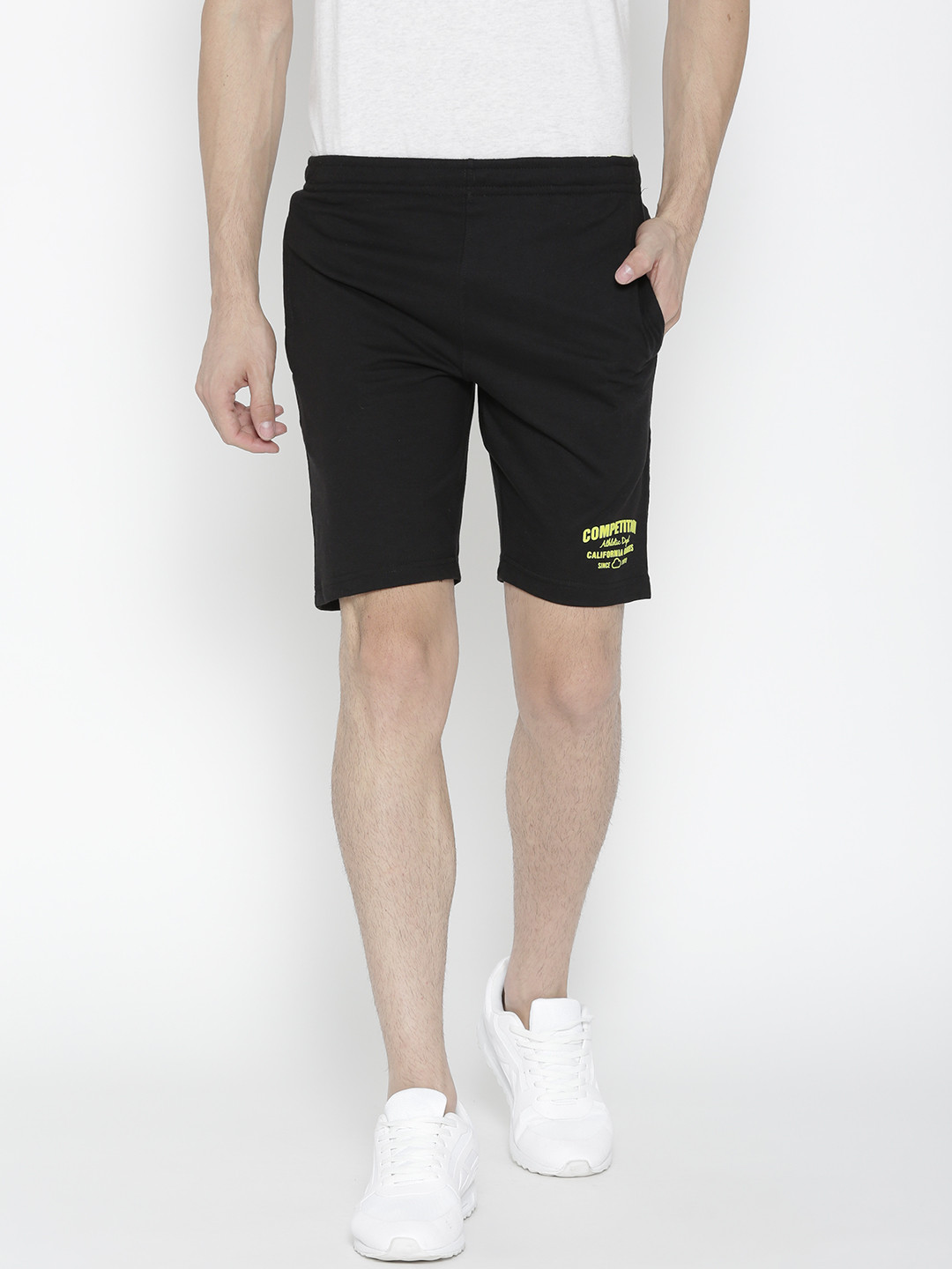 Buy Sweet Dreams Men Black Solid Sports Shorts Shorts for Men 2176495