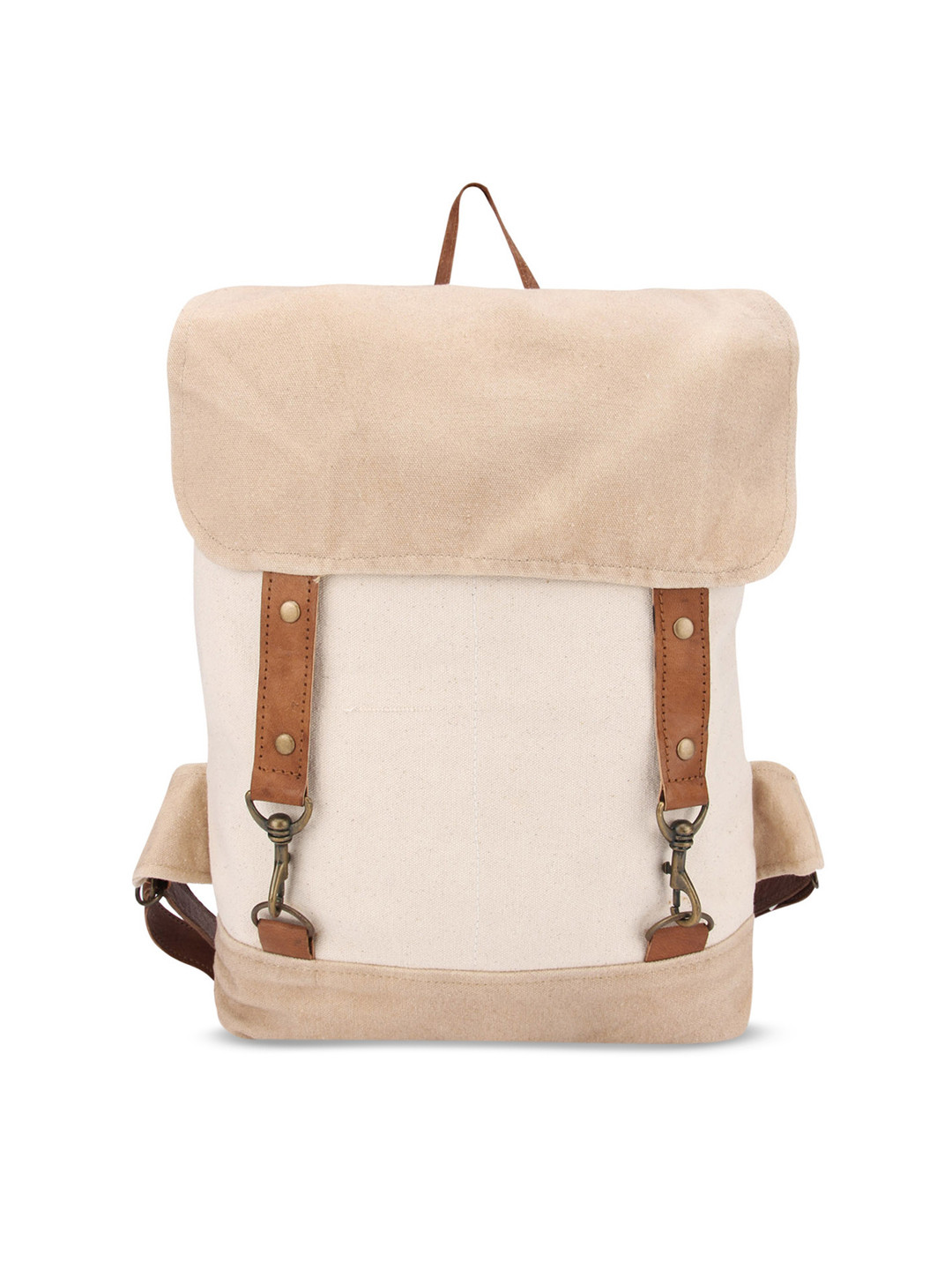 Buy Vivinkaa Unisex Cream Coloured Solid Backpack Backpacks for Unisex 2176535 Myntra