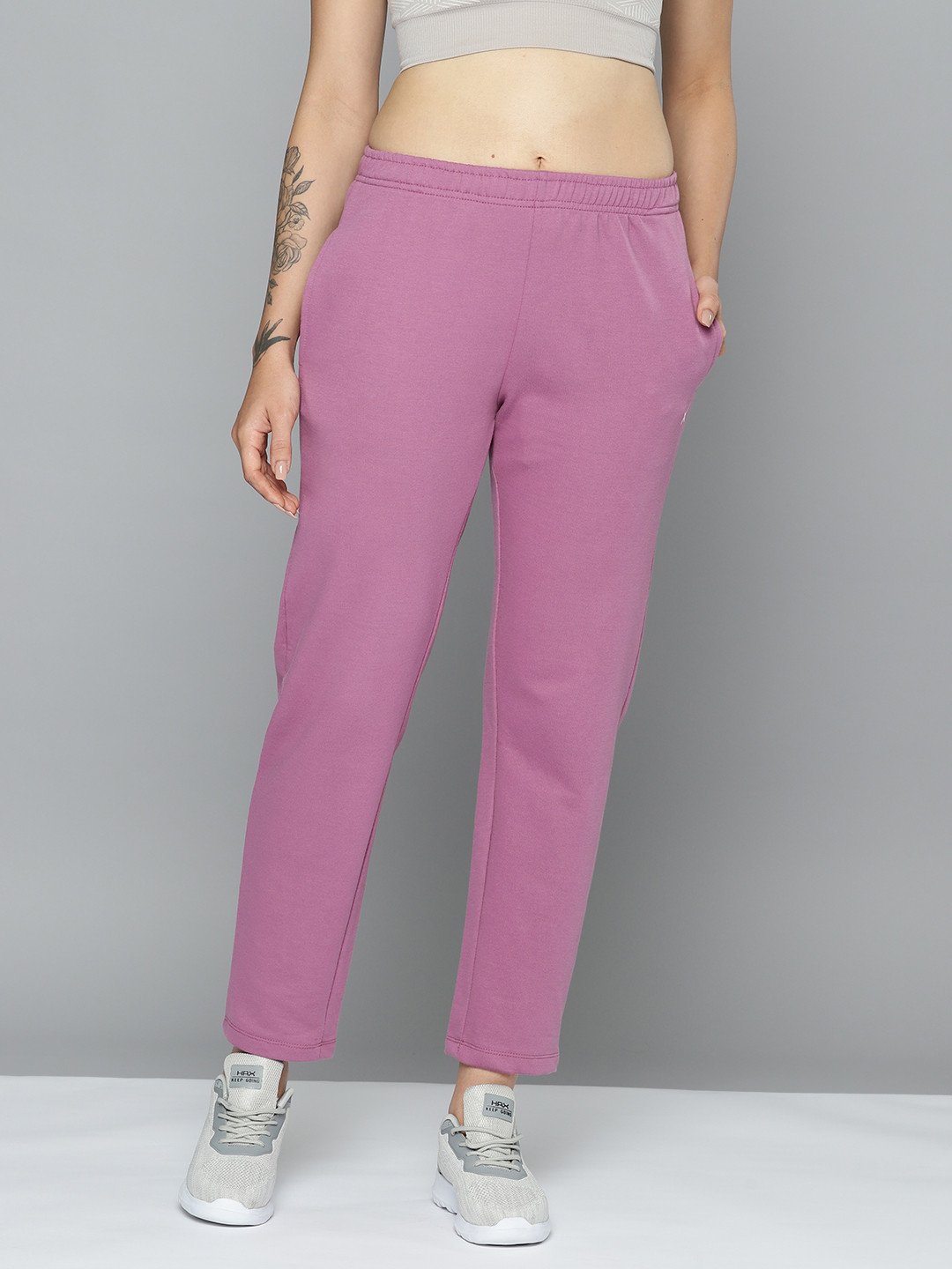 Buy HRX By Hrithik Roshan Women Solid Regular Fit Track Pants Track