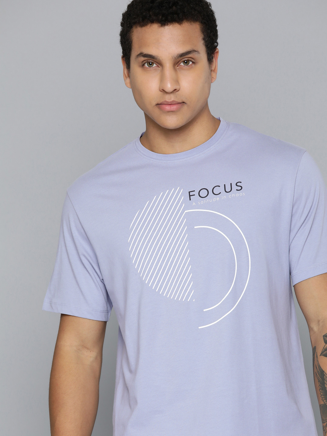 Buy HRX By Hrithik Roshan Printed Pure Cotton Yoga T Shirt Tshirts