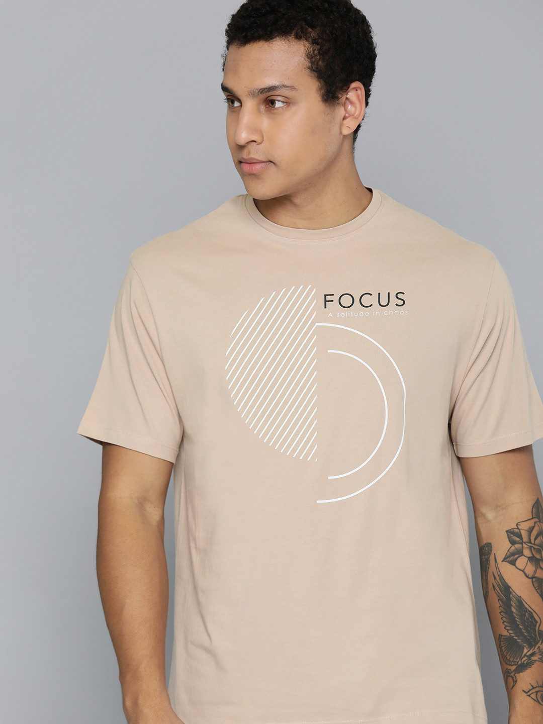 Buy HRX By Hrithik Roshan Printed Pure Cotton Yoga T Shirt Tshirts