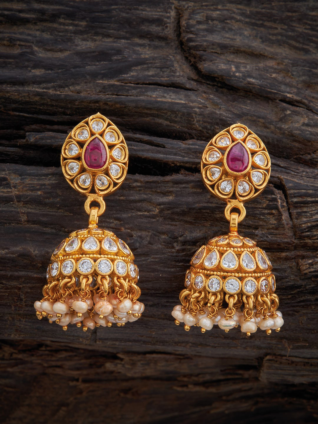 Buy Kushal's Fashion Jewellery Classic Jhumkas Earrings Earrings for