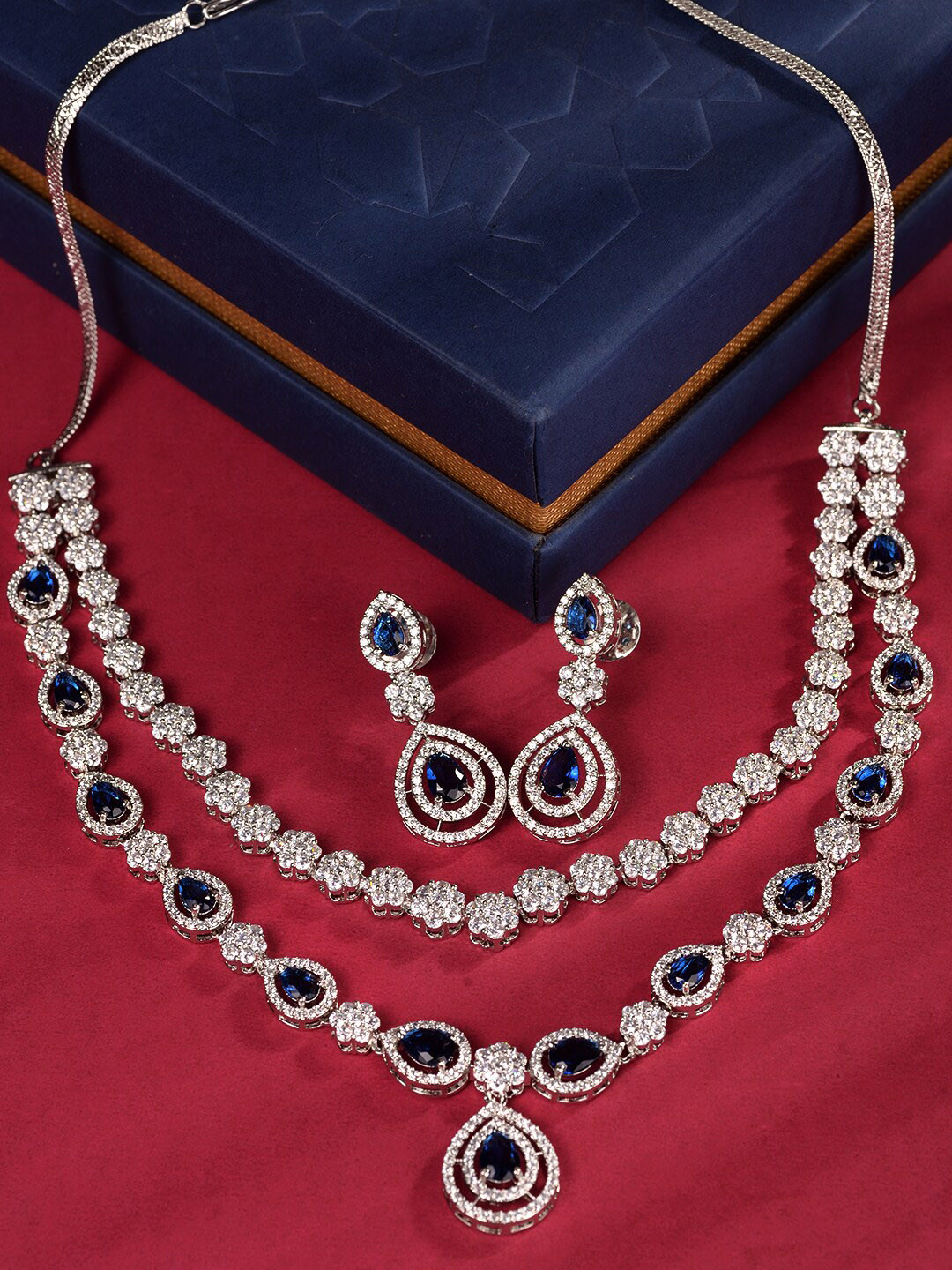 Myntra jewellery necklace set clearance