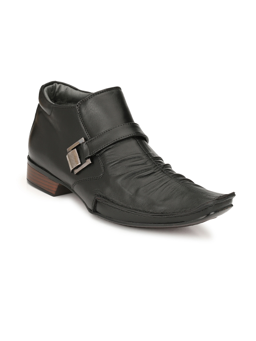black high ankle formal shoes